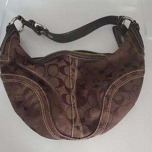 Dark brown coach bag
